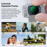 NEEWER Juego de 3 Filtros ND (ND2-32 Variable, CPL, Difusión Negra 1/4) y Lente Gran Angular 0.75X, Lente Macro 2X, Lente Anamórfica Azul 1.2X, Protectores Compatibles con dji Osmo Pocket 3, FL-B28