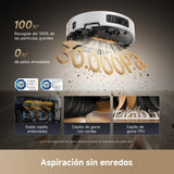 Dreame Aqua10 Ultra Roller Complete, Robot Aspirador, Autolimpieza del Rodillo, Supera Obstáculos de 8 cm, Vaciado Automático, 30.000 Pa de succión, Control Inteligente por Voz