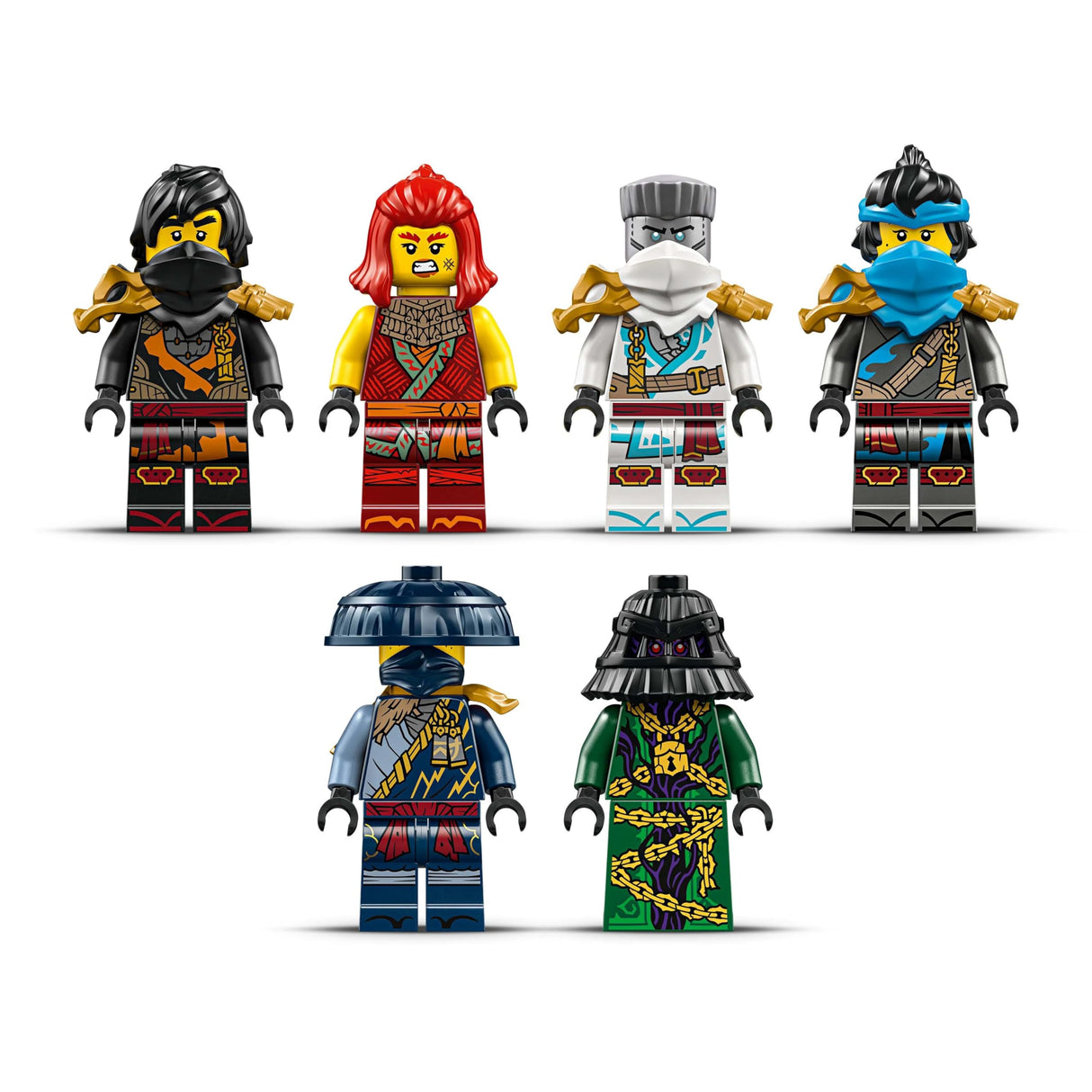 LEGO Ninjago Bounty del Templo - Barco de Juguete Interactivo con Techo Desmontable y 6 Minifiguras Inc. Cole, Zane y NYA - Regalo para Chicos de 14+ Años Fans de El Renacer de los Dragones 71848