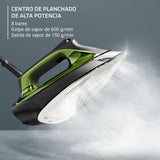 Rowenta Silence Pro -Centro de planchado, autonomía ilimitada, 8 bares, golpe vapor 600 g/min, suela Microsteam, función ECO y depósito cal, 1.3 litros, Color Negro Y Gris DG9248