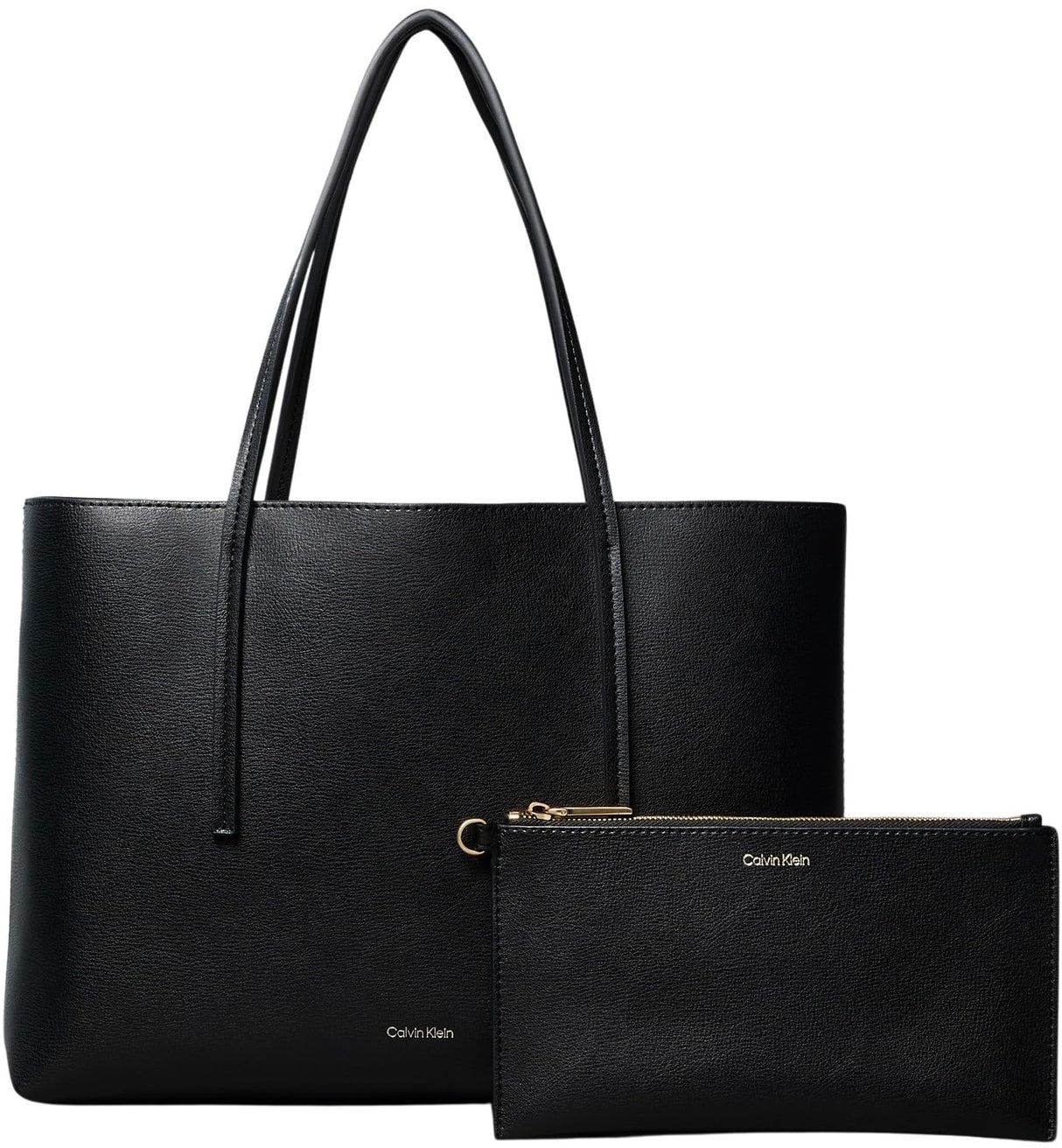 Calvin Klein Bolso Tote Mujer Small con bolsa extraíble, Negro (Black/Toasted Coconut), Talla Única