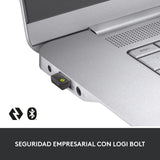 Logitech MX Master 3S para empresas, ratón inalámbrico con clics suaves, 8K DPI, receptor USB Logi Bolt seguro, BT, carga USB-C, Desplazamiento MagSpeed, Windows/Mac/Chrome/Linux - Gris