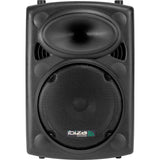 Ibiza - PORT10VHF-BT - Altavoz portátil 10"/500W MAX con 2 micrófonos (con cable y VHF), mando a distancia y cubierta protectora - Bluetooth, USB, SD - Duración de la batería de 5 a 7h - Speaker Box