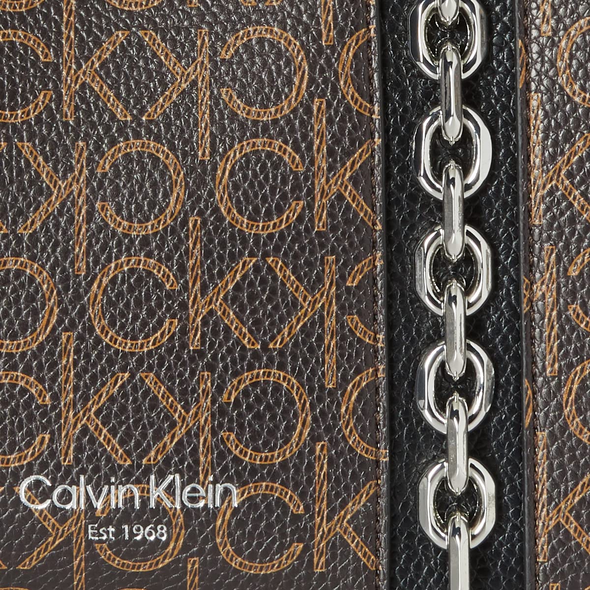 Calvin Klein Bolsa de Triple Compartimento Adeline para Mujer, Marrón/Caqui/Negro, Talla de un Talla