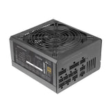 Mars Gaming MPB1000P, Fuente Alimentación Modular ATX 3.0 1000W, 10 Años Seguridad, 80Plus Gold, Ventilador 14cm AI-RPM, Condensadores Japoneses, Soporte PCIe 5.0 y APFC, Tecnología DC-DC y SMD, Negro