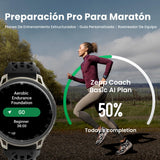 Amazfit Cheetah 2 Pro 48mm Reloj Inteligente GPS Running, Pantalla AMOLED 1,32", Cristal de Zafiro, Caja de Titanio, 32 GB Almacenamiento, hasta 20 días batería, NFC, Linterna, para Android y iPhone
