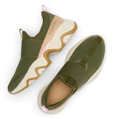 Sorel Kinetic Impact II Strap, Zapatillas de Invierno Mujer, Utility Green, Pink Dawn, 37.5 EU