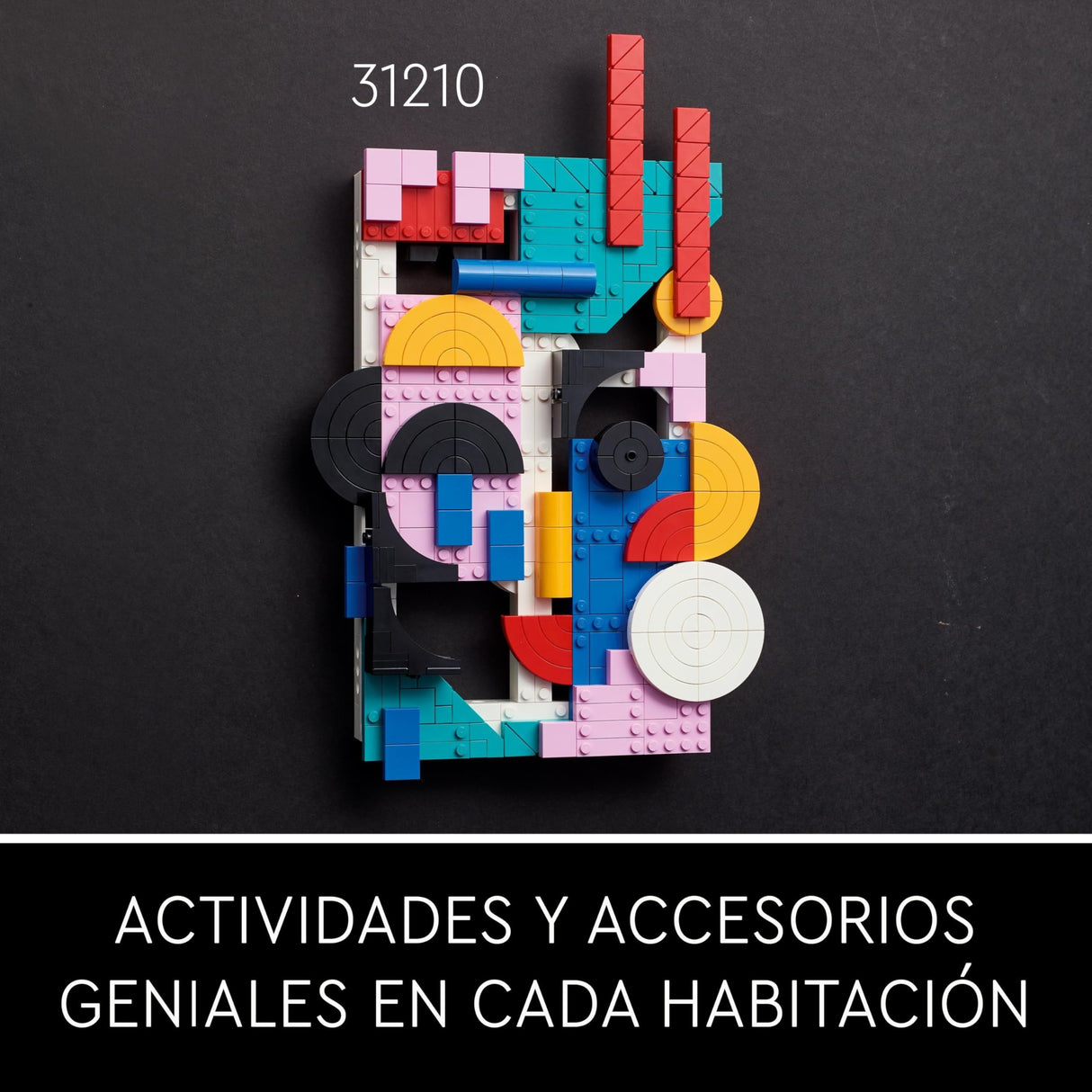 LEGO Art El Increíble Spider-Man Set Mural 3D, Póster de Lienzo para Construir, Decoración de Súperhéroe para el Hogar, Actividad Creativa, Regalo de Cómic para Adolescentes y Adultos 31209