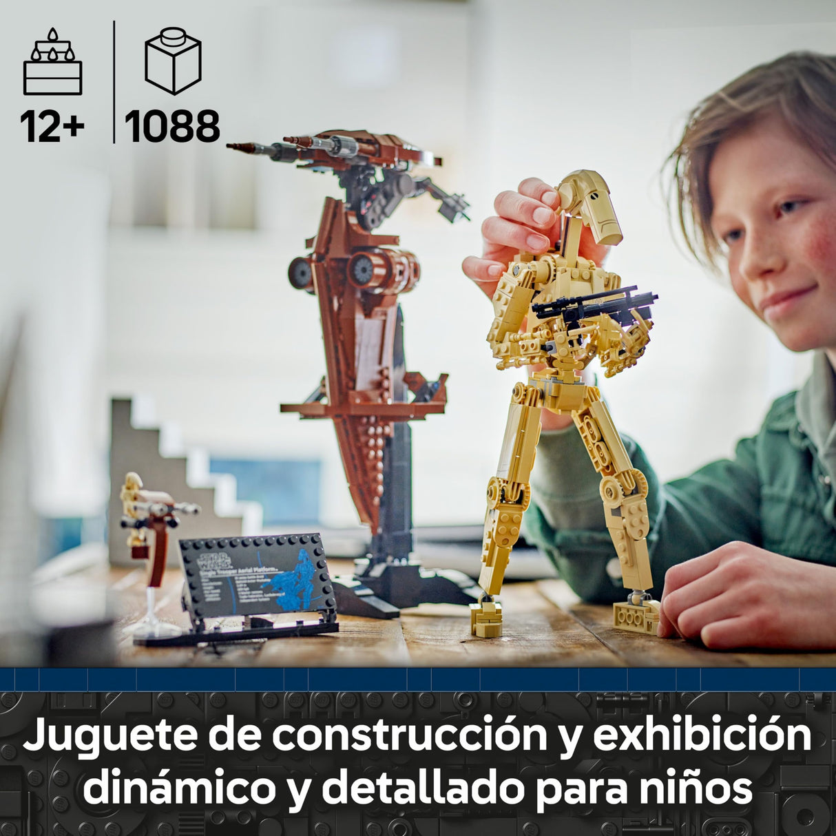 LEGO Star Wars 75428 Droide de Combate con STAP - Figura Articulada de Juguete - Decoración del Dormitorio - Regalo para Niños y Niñas de 12+ Años y Adolescentes Fans de La Amenaza Fantasma