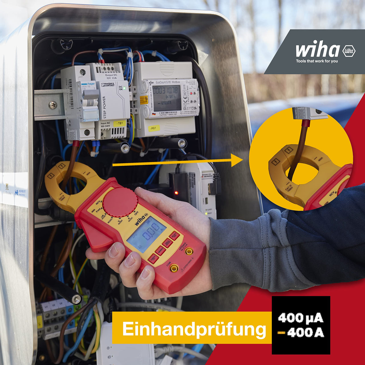Wiha Clamp meter up to 1.000 VAC / 1500 VDC CAT IV (45219)