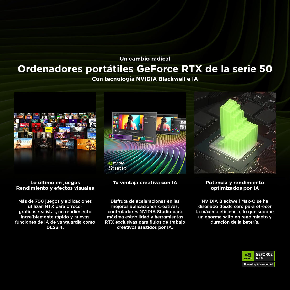 HP OMEN 16-am0061ns, Ordenador portátil Gaming 16" 2.5K WQXGA (Intel Core Ultra 7 255H, 32GB RAM, 1TB SSD, NVIDIA GeForce RTX 5060 8GB, FreeDOS) - Negro - Teclado QWERTY Español