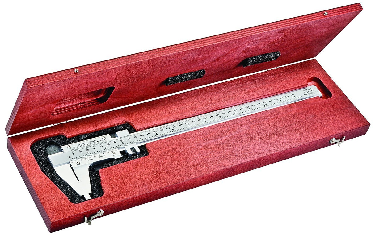 Starrett 123EMZ-12 Vernier Calliper, acero, estilo Nib, pulgadas/métrica, rango de 0-12 pulgadas, precisión de +/-0,0005 pulgadas, resolución de 0,001 "
