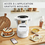 Moulinex, Companion, Robot cocina, 14 funciones, Capacidad XL para 10 personas, Gris, Fabricado en Francia, HF8408F1