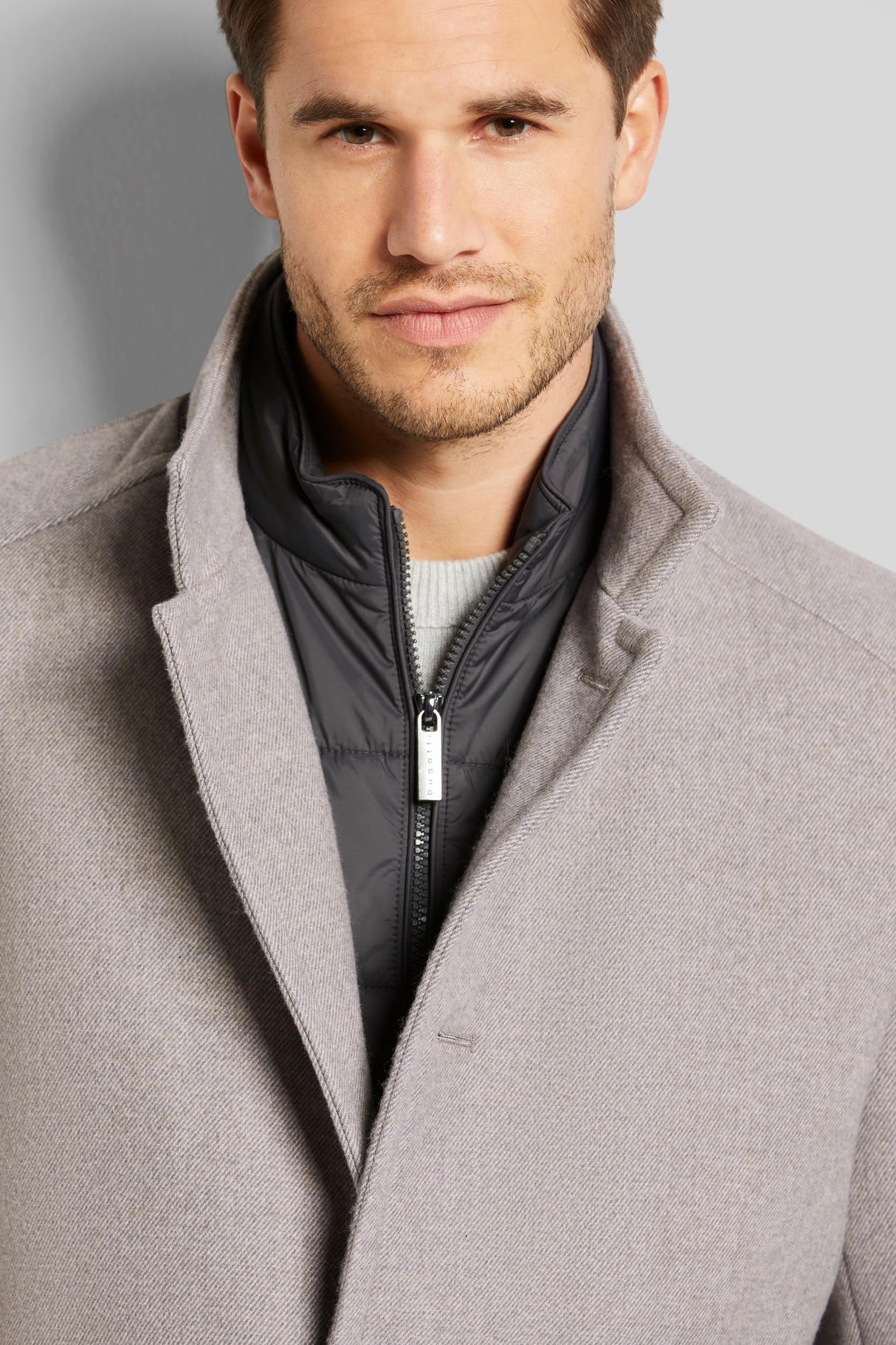 bugatti 421428-49073, Abrigo Hombre, beige-20,