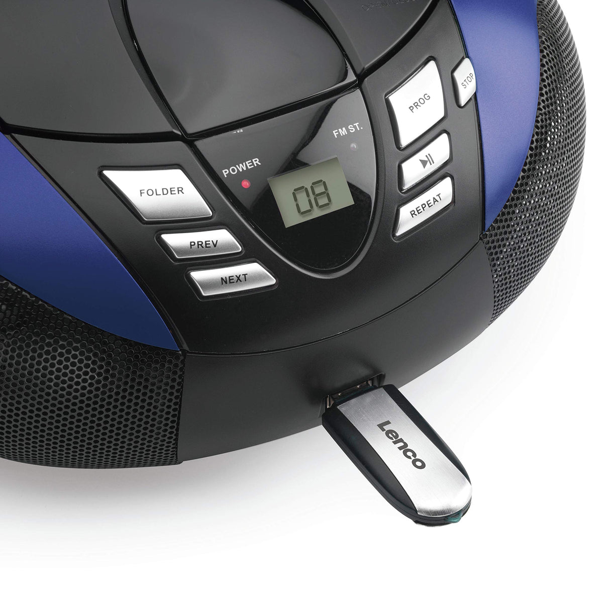 Lenco SCD-37 Reproductor de CD para niños, Azul