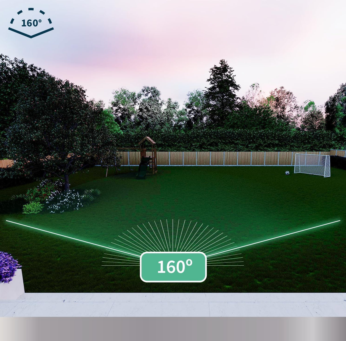 Arlo Vídeoportero inalámbrico HD y Floodlight cámara 2K WiFi inalámbrico Blanca - protección inteligente del hogar, visión nocturna, detección de movimiento, audio bidireccional, compatible con Alexa