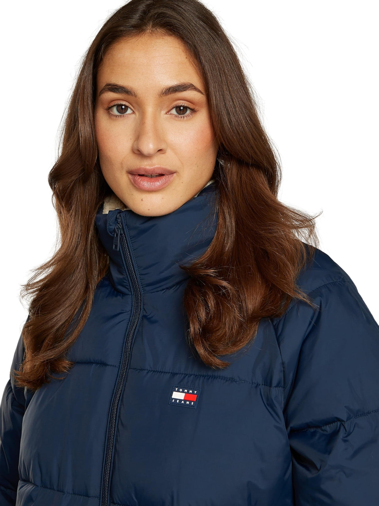 Tommy Jeans Cazadora Acolchada Hombre Cálida, Azul (Dark Night Navy), S
