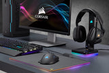 Corsair ST100 RGB Premium, Soporte de Auriculares, Negro