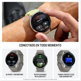 Garmin Venu 4, 45 mm, Smartwatch Premium con GPS, Pantalla táctil AMOLED, Diseño de Acero Inoxidable, Linterna LED, Funciones avanzadas de Salud y Forma física, 14 días de autonomía, Gris