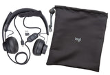 Logitech Zone Wired Auriculares con micrófono dotado de supresión de ruido, USB-C con adaptador USB-A - grafito