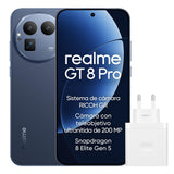 realme GT 8 Pro Smartphone 12GB+256GB, Sistema de cámara RICOH GR, Cámara con teleobjetivo ultranítida de 200 MP, Snapdragon 8 Elite Gen 5, Batería Titan de 7000 mAh, con Adaptador, Azul