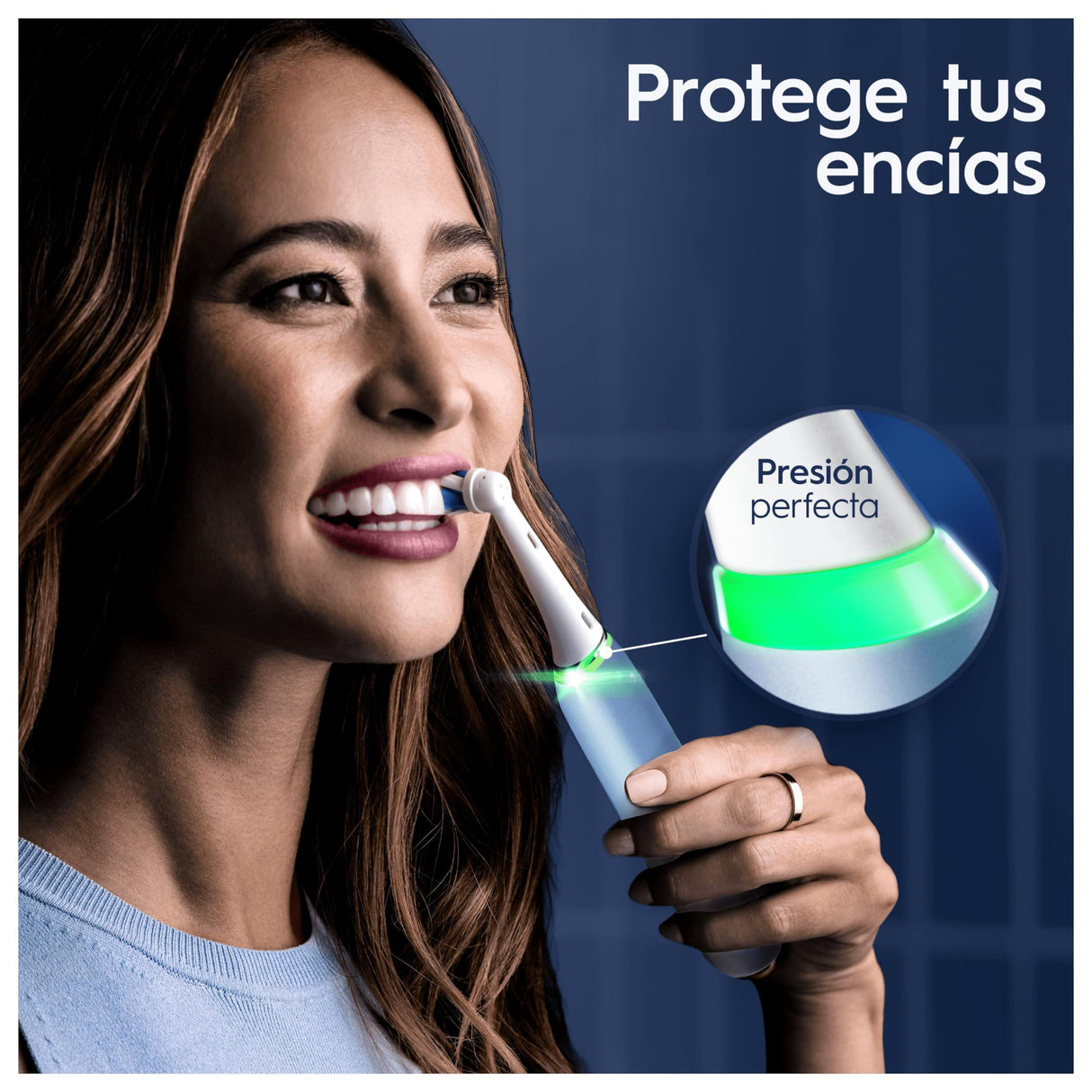 Oral-B iO 9 Cepillo de Dientes Eléctrico con Mango Recargable, 1 Cabezal, Estuche de Viaje con Cargador y Funda Magnética, Diseñado por Braun, Regalos Originales para Mujer y Hombre - Azul