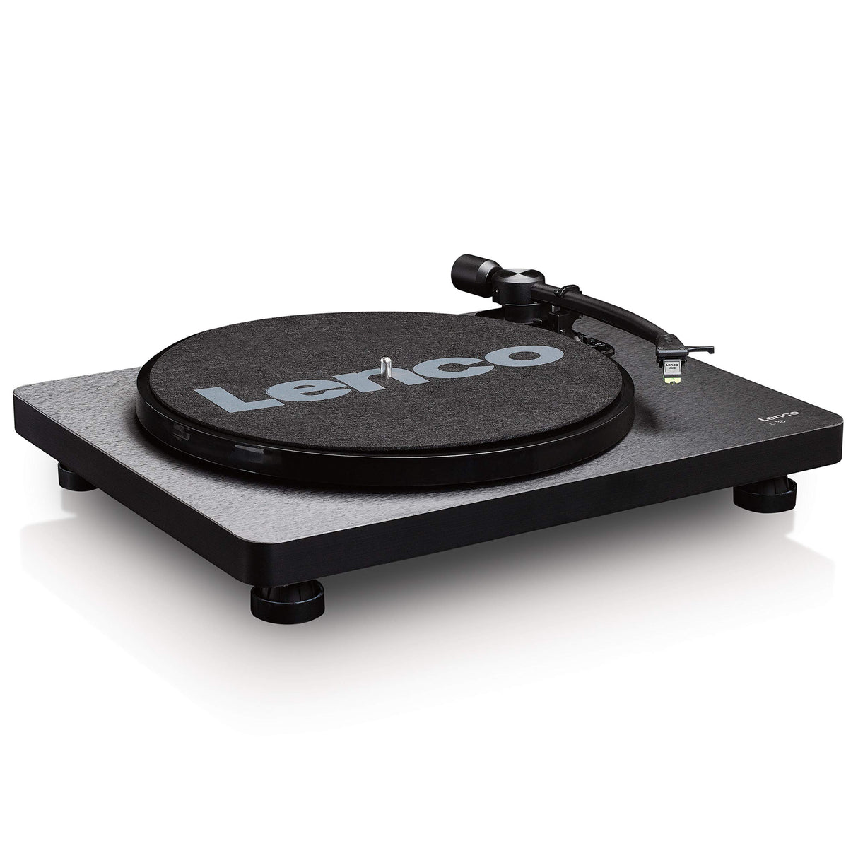 Lenco L-30BK Tocadisco - Tocadiscos (Tocadiscos de Tracción Por Correa, Semiautomático, Negro, 33.45 Rpm, Corriente al terna, 410 mm )