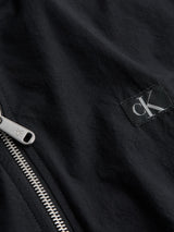 Calvin Klein Cortavientos Hombre Crisp Cotton Harrington ligero, Negro (Ck Black), XXL