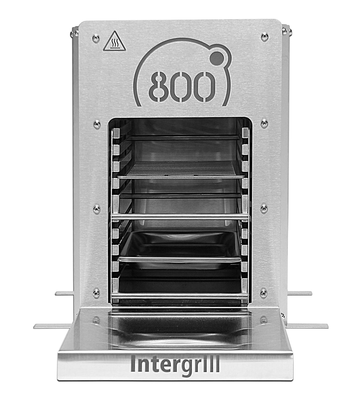 intergrill Barbacoa eléctrica de 800 °, quemador de cuarzo, parrilla de alto rendimiento, calidad profesional, 20 kg, parrilla de mesa de acero inoxidable, incluye rejilla de barbacoa