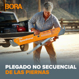BORA Portamate Speedhorse XT PM-4550T - Par de caballetes de caballete de 30 a 36 pulgadas de altura, parte superior de metal para 2 x 4, caballo de sierra de banco profesional resistente para