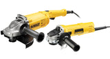 DEWALT DWE494TWIN-QS, Duo de Amoladoras Angulares , DWE494 Cuchilla Ø230mm, Pot. 2200W y Veloc. en vac. 6600rpm, DWE4157 Cuchilla Ø125 mm, Pot. 900W y Veloc. en vac.11800rpm, Maletín de transporte