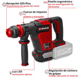 Einhell Professional Martillo de demolición con batería TP-DH 18/4 Li BL-Solo Power X-Change (18 V, brushless, 4,0 J, SDS-plus, marcha continua, cincel puntiagudo y plano + maletín, sin batería)