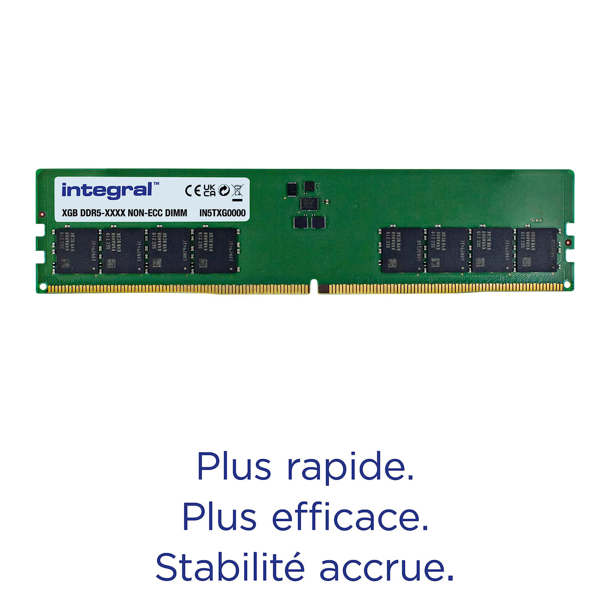 Integral 64GB Kit (2x 32GB) DDR5 RAM 5600MHz DIMM Módulo de memoria para PC de escritorio