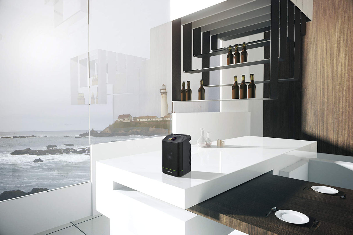 Sangean WFS58 Dab+ Radio | FM | WiFi y Altavoz Bluetooth | Radio de Internet portátil con NFC | WiFi | Negro