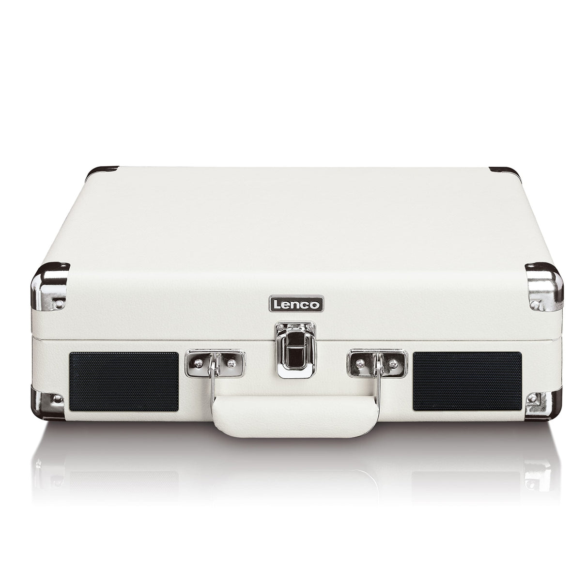 Lenco TT-115CR - Tocadiscos Bluetooth, Altavoces Integrados, Estuche Compacto Portátil Tocadiscos, USB, AUX, Adaptador 45RPM, Crema