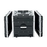 Gator Cases Rack ligero rodante 6U con pestillos resistentes, asa de remolque retráctil y ruedas empotradas; profundidad estándar 19.25', 6U (GRR-6L)