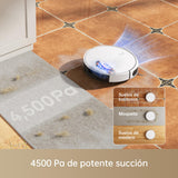 Mova M1 Robot Aspirador y Fregador, Potente succión de 4500 Pa, diseño Compacto, mapeo Solid-Fixed (SOF), Dispositivo 2 en 1: aspira y friega