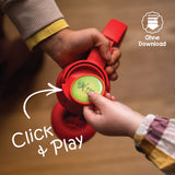 Kekz Drix Blue - Juego de auriculares para galletas (incluye chip de audio Cookie Crew (auriculares para niños a partir de 3 años, auriculares de viaje, aptos para viajes y en casa). Sin descarga, sin