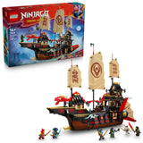 LEGO Ninjago Bounty del Templo - Barco de Juguete Interactivo con Techo Desmontable y 6 Minifiguras Inc. Cole, Zane y NYA - Regalo para Chicos de 14+ Años Fans de El Renacer de los Dragones 71848