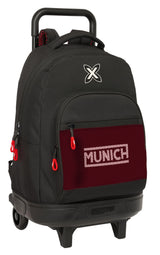 Safta Munich Vulcan - Mochila Grande con Ruedas, Compacta, Extraíble, Ideal para Niños de Diferentes Edades, Cómoda y Versátil, Calidad y Resistencia, 33x22x45 cm