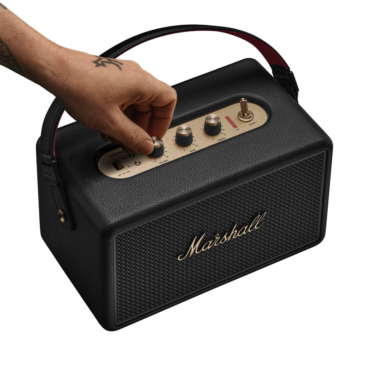 Marshall Kilburn III un Altavoz portátil con más de 50 Horas de autonomía - Negro y latón