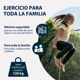 HUDORA First Trampolín para Exteriores con Red de Seguridad, para niños y Adultos, Multicolor