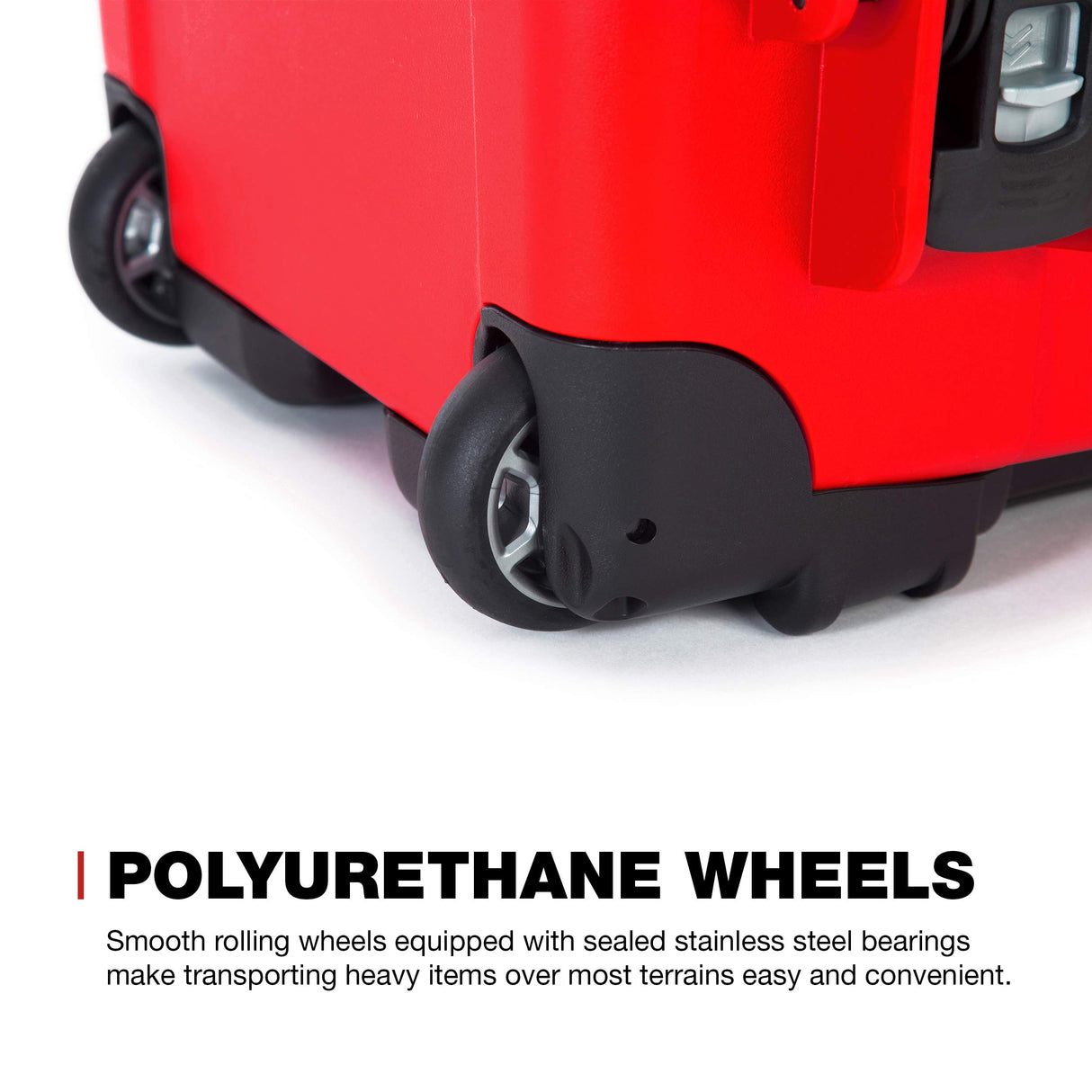 Nanuk Wheeled Series 935 NK-7 Maleta de protección Impermeable de Resina Ligera y Divisor Acolchado, Color Rojo