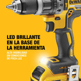 DEWALT Taladro Percutor Sin Escobillas 18V XR, 2 Baterías Li-Ion 5Ah, DCD796P2-QW