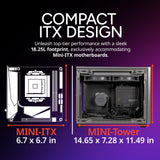 Cooler Master NR200P MAX SFF Small Form Factor Mini-ITX Case, Custom 280mm AIO, 850W SFX Gold PSU, Triple Ranura Vertical Mount GPU, PCIe Gen4 Riser, Tempered Glass or Vented Panel (NR200P-MCNN85-SL0)