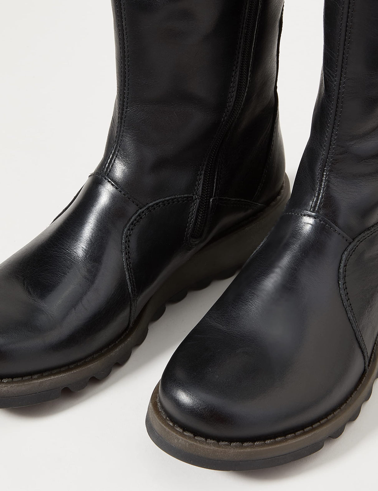 Fly London Mol 2, Botas con cremallera, Mujer, Black 005, 38 EU