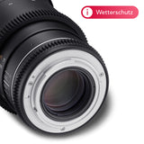 Samyang MF 135 mm T2,2 VDSLR MK2 MFT – Teleobjetivo de Video Cine Distancia Focal Fija para Micro Cuatro Tercios, Enfoque Manual para Panasonic DC-GH5s DC-GH5 II BGH1 Olympus OM-D E-M1 Mark III