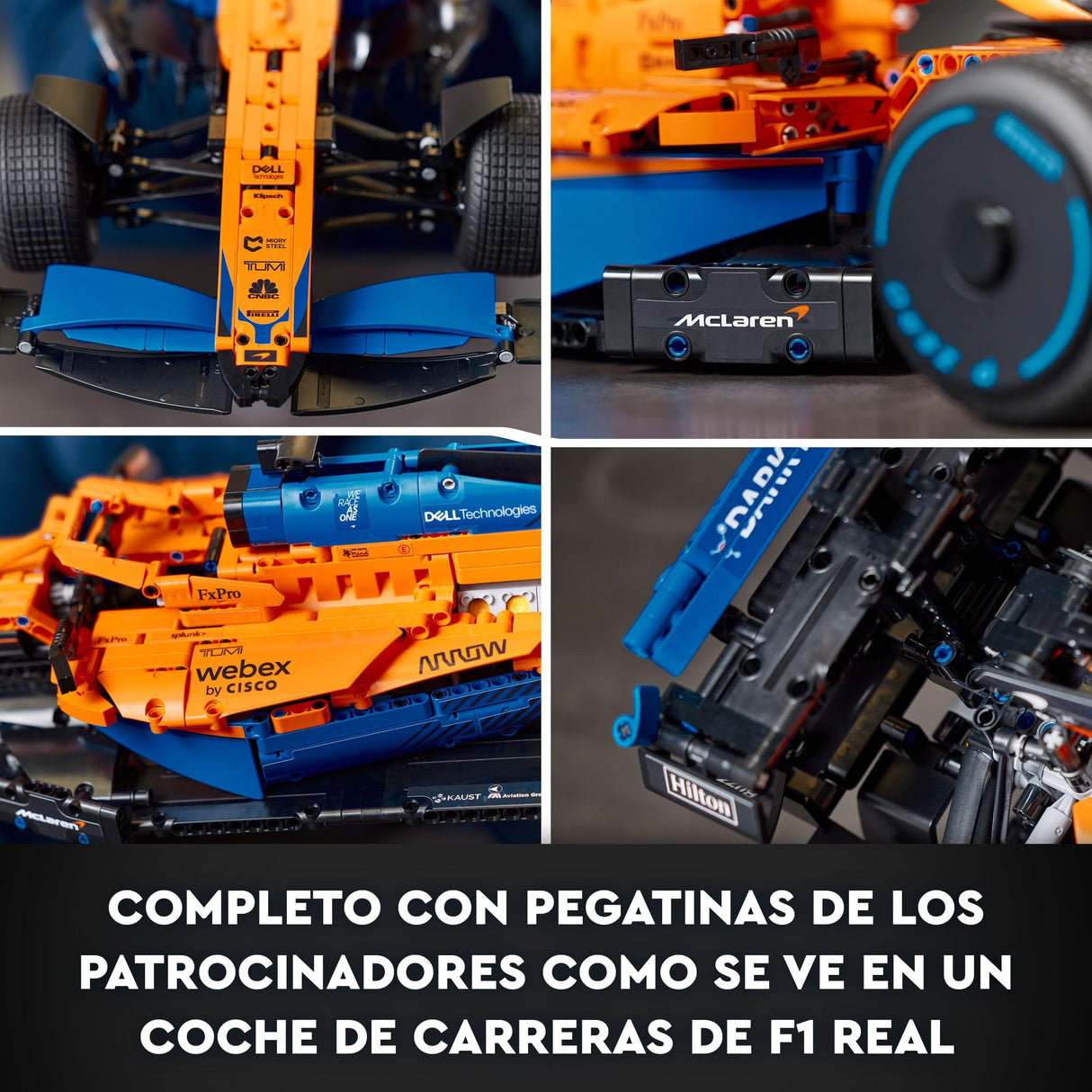LEGO 42141 Technic Coche de Carreras McLaren Formula 1, Maqueta de Construcción para Adultos, Deportes de Motor, Replica Deportivo F1 Coleccionable, Regalo para Hombres y Mujeres