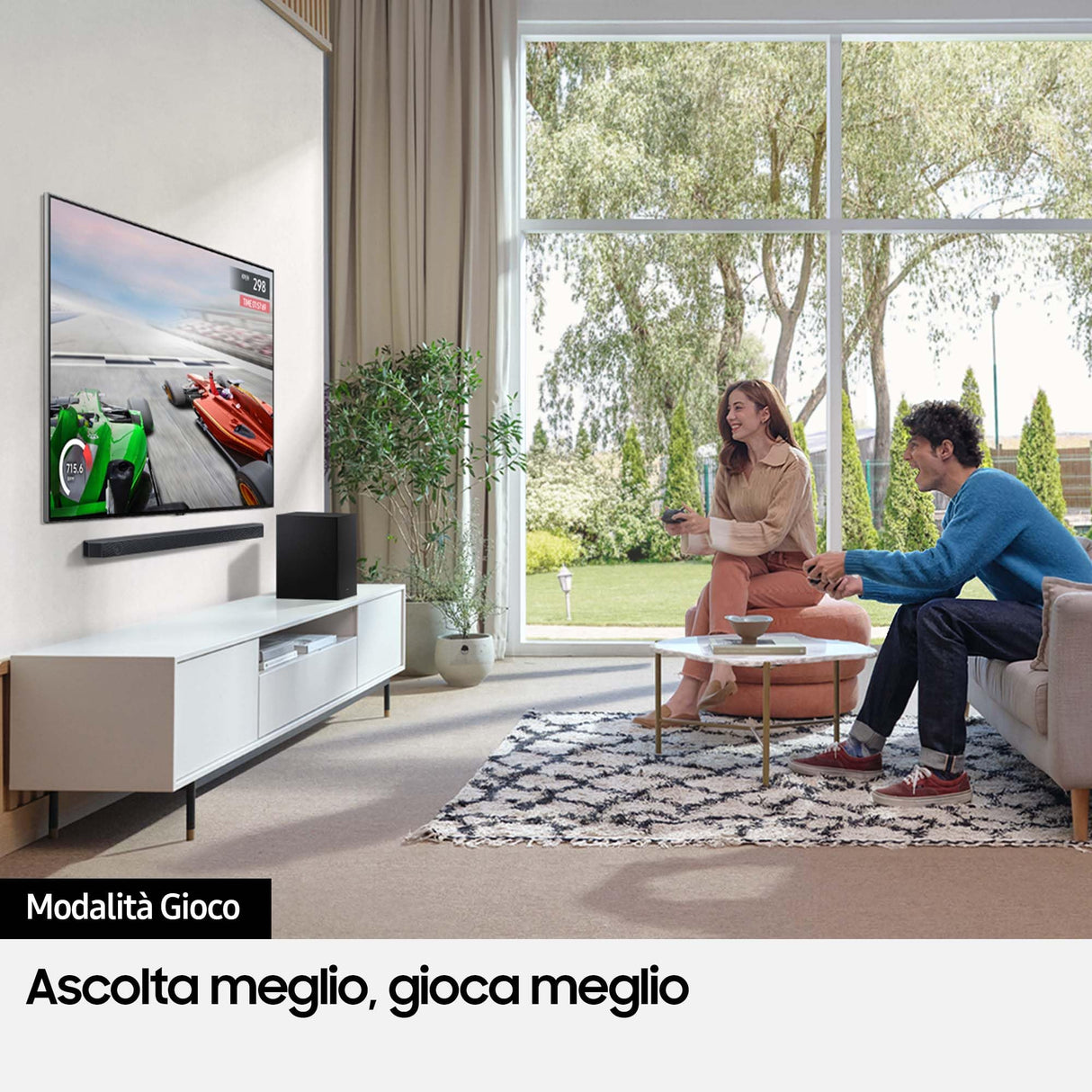 Samsung Barra de Sonido HW-C430/ZF Serie C, 3 Altavoces, subwoofer Incluido, Audio de 2.1 Canales, Adaptive Sound Lite, Negro 2023