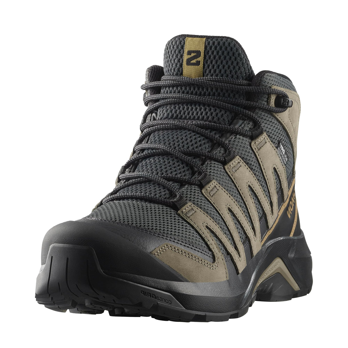 Salomon X-ADVENTURE RECON MID GORE TEX, Zapatos de senderismo para Hombre, Asphalt Falcon Coyote Brown, 40 2/3 EU